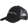 Carhartt, Cappello Canvas Mesh-Back con grafica del logo Unisex, Nero, OFA