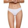 JADEA 6 Pezzi Slip Brasiliana Donna 8015 Cotone Elasticizzato con Delicato Ricamo Semitrasparente. Bianco 2/XS