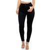 Elara Jeans Donna Vita Alta Effetto Push Up Chunkyrayan EL12 Schwarz 42 (XL)