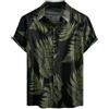 Yuson Girl Funky Aloha Camicia Hawaiana Uomo Manica Corta Design da Spiaggia con Bottoni Estiva a Fiori Casual Stampa Hawaiian