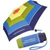United Colors of Benetton Benetton - Ombrello tascabile Ultra Mini Flat Dots, Rainbow Text, 88 cm