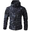 RUMAOZIA Giacca tattica softshell mimetica da uomo, per sport all'aria aperta, abbigliamento invernale, autunno, inverno, mezza stagione, bomber a vento, stile cargo