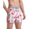 maamgic Costume Uomo Mare Vintage Asciugatura Rapida con Fodera Rete | design vintage, colori a contrasto, asciugatura rapida, tessuto leggero, coulisse regolabile, 3 tasche, fodera in rete
