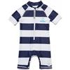 BONVERANO Costume Bagno Bambini UPF 50+ Protezione Solare Maniche Corte Chiusura Zip