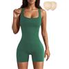 Merlvida Tuta Intera Donna Corto Jumpsuit Sportivo Senza Cuciture Completo Palestra Elasticizzato Tutina Aderente Elegante Body Sexy Estivo Lifting Gym Yoga Workout