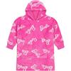 Barbie Felpa con cappuccio in pile rosa completamente foderata per ragazze, oversize per bambini, rosa, 3-6 Years Plus