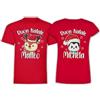 Puzzletee Coppia Magliette Natale Uomo Donna Nomi Personalizzabili Amici Innamorati Lui Lei Christmas 2 Tshirt Natalizia Idea Regalo