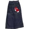 ORANDESIGNE Y2K Jeans Cargo Men's Hip Hop Pantaloni Larghi Denim a Gamba Larga Streetwear