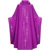 Caxndycing Uomo Clero Sacerdote Romano Celebrante Battesimo Costume Vestment Lettino Adulto Chiesa Cattolica Padre Massa Vestiti Vestiti Vintage