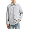 Rolanko Camicie a Quadri per Ragazze e Ragazzi Maniche Lunghe Cotone Giacca con Bottoni Casual Leggere Bluse
