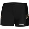 Aqua Speed William Costume da Bagno Corto Elastico para Uomo | Calzoncini da Bagno | UV-Protection | 04/133 / Nero Grigio Arancione | Taglia: XXXL