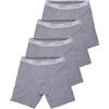 Sloggi 4 Pezzi Boxer Gambaletto Uomo Men Basic Long, Grigio L