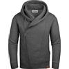 Grin&Bear Felpa con Cappuccio e Zip da Uomo GB016-Charcoal-S