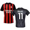 AC Milan Maglia Milan Christian Pulisic 11 Replica Ufficiale Autorizzata 2025-2026 Bambino (Taglie-Anni 4 6 8 10 12) Adulto (S M L XL XXL) - 4 Anni
