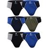 BestSale247 Confezione da 3, 6, 12 slip da uomo a costine sottili, in 100% cotone, L
