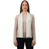 DALLE PIANE CASHMERE Mini Sciarpa Donna 100% Cashmere - Panna