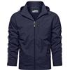 Generico Giacca da Uomo Impermeabile Esterna Giacca da Pioggia Leggera Softshell Arrampicata Abbigliamento Trekking Vento Multitasche Montagna
