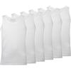 de fonseca Canotta Uomo 100% Cotone Pettinato, Art. DC31, 6pz Bianco M