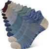 CLOSEMATE 5 Paia Calzini alla Caviglia in Cotone Antiscivolo Uomo Donna