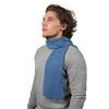 DALLE PIANE CASHMERE Mini Sciarpa Uomo 100% Cashmere - Azzurro