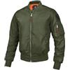 PITBULL - Giacca Uomo Mezza Stagione Flyers Bomber, Giubbotto Uomo Primaverile Autunnale, Bomber Jacket, Mens Jacket, Giubotti, Le Cerniere in Metallo, Giubino - Giacca Estiva