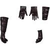 KoleGoe Anakin Skywalker Guanti Accessori Guanti Guanti Guanti Guardia, Set Halloween Cosplay Accessori, marrone, S
