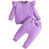 Yaopelky bambino bambino ragazze outfit manica lunga felpa top pantaloni con papillon neonato autunno inverno vestiti set