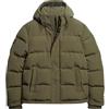 Superdry COAT EVEREST SHORT HOODED PUFFER Khaki 2XL UOMO, Kaki, XXL