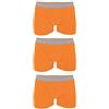 noTrash2003 Set di 3 boxer da uomo, boxer, boxer da uomo, 95% cotone, 5% elastan Colore: arancione. M