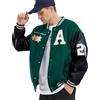 Covisoty Giacca Uomo da Baseball Varsity Jacket Vintage Cappotto Unisex Ricamo Motociclista Giubbotto Molla Invernale Autunnale