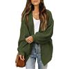 Jabidoos Cardigan Lungo Donna Invernale - Giacca Autunnale Donna Lana Maglioni e Cardigan Nero Oversize Golfino Autunno Inverno Giacca Leggero Elegante Cappotto in Maglia Maniche Lunghe Curvy