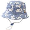 Malaxlx Unisex Bambino Cappello da Pescatore Animali Azzurro Cappello da Sole Bambini Secchio Cappello Estivo Viaggio Spiaggia Esterno Cappello per 2-4 Anni Ragazza Ragazzo