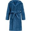 WYTbaby - Vestaglia per bambini e ragazzi unisex, in morbido pile, con cappuccio, per età 4-14 anni, blu navy, 4-6 Years