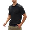 Suwangi Polo da Uomo Maniche Corte Shirts Lavorate a Maglia Casual Estive Moda Poloshirt