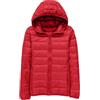 Generico Piumino Donna 100 Grammi Ripiegabile Leggero Imbottito Giubbotto Caldo Trapuntato Antivento Piumini Con Cappuccio Casual Mezza Stagione Taglie Forti Giacca Cerniera Elegante Cappotto Manica Lunga