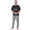 Star Wars Set pigiama lungo da uomo in cotone, Nero , XL