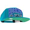 Mitchell & Ness NBA/HWC Champ Stack Cappellino Snapback da Baseball - Charlotte Hornets, Turchese, 100% Poliestere, Regolabile, Uomo, Donna, Bambino, Unisex, Primavera, Estate, Autunno, Inverno