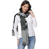 ZCJ Sciarpa Donna Inverno, Scialle Elegante Donna con Motivo Leopardato, Pashmina Donna con Frange e Effetto Cachemire Morbido