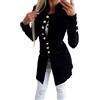 LZPCarra Longblazer, blazer da donna nero sciancrato, moderno ed elegante, blazer, giacca sportiva, blazer, slim fit, blazer business, blazer sciancrato, per le mezze stagioni, Nero , XL