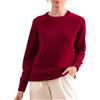 Simple&Opulence Maglia da Donna a Girocollo, ciniglia Calda per Donna, Maglione Invernale a Maniche Lunghe Casual, S-XXL