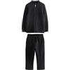 NEXT Ragazzo Completo elegante con bomber in jersey e pantaloni da jogging New Black 9 Anni