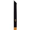 BLESSUME Ricamo croce nera Stola Clergy Mass, Nero/Oro 1, taglia unica