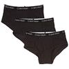 Calvin Klein Modern Cotton Assorted Briefs Underwear, Multipack Mutande da Uomo, Nero/Nero/Nero, M Bambino