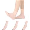 Fjquamitix 3 paia di calzini da danza per ragazze, in cotone ossigenato, traspiranti, rosa nude, sottili, senza cuciture, calzini da danza elasticizzati per bambini/bambini, Rosa 9-13 anni, 6-12