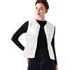 HAXNOHEY Gilet Piumino Donna Leggero Gilet Imbottito Donna Giubbotto Smanicato Donna Gilet Trapuntato Donna Giubbino Giacchetto Smanicato Donna Invernale Gilet Senza Maniche Giacca Smanicato Donna Bianco XXL