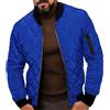 Oanviso Giubbotto Trapuntato Invernale Uomo Piumino Leggero Slim Giubbino Imbottito Giacca Mezza Stagione Caldo Giaccone Parka Cappotto Antivento Lavoro Casual Blu XL