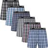 JupiterSecret Boxer Uomo Cotone Leggeri e Traspiranti Mutande Uomo Boxer Americani da 6 e 10 Pezzi, Boxer Uomo Colorati da 6 Pezzi, L