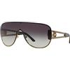 VERSACE Donna 0Ve2166 12528G 0 Occhiali da sole, Oro (Pale Gold/Greygradient)