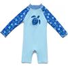 BONVERANO Costume Bagno Bambini UPF 50+ Protezione Solare Maniche Corte Chiusura Zip