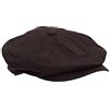 WALKER AND HAWKES - Cappello Danesford Baker Boy a 8 pannelli, Marrone, S